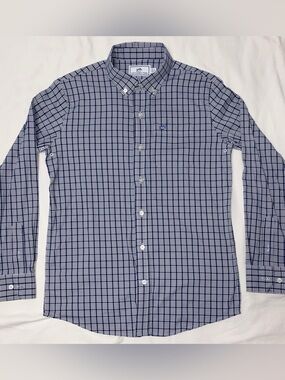 Southern Tide intercoastal blue check button down shirt sz 12-14 like new